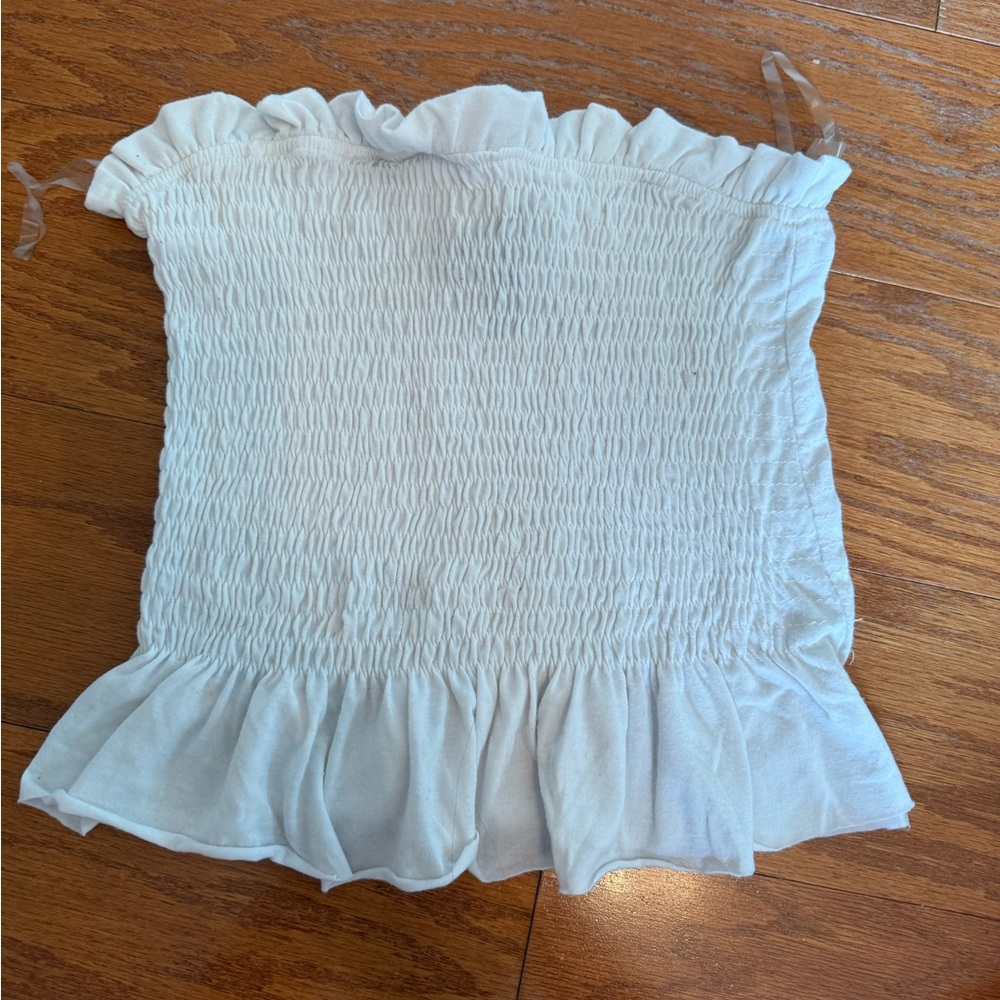 Daytrip White Ruffled Camisole